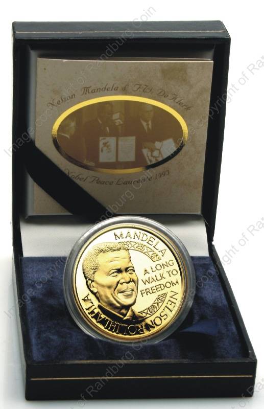 *#*1oz Gold Nelson Mandela / F W De Klerk Mint of Norway Medallion*#*