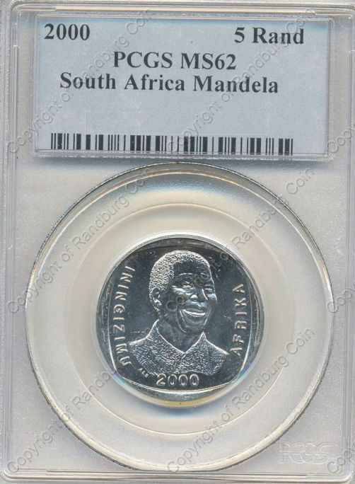 *#* 2000 UNC R5 Mandela MS 62 PCGS Slabbed *#*