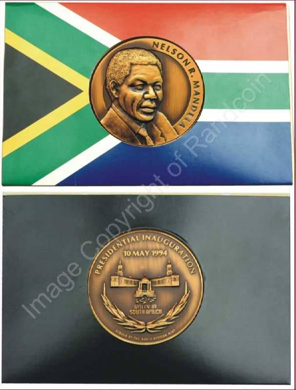 *#* @@@ 1 @@@ Mandela FNB Bronze Medallion With certificate *#*