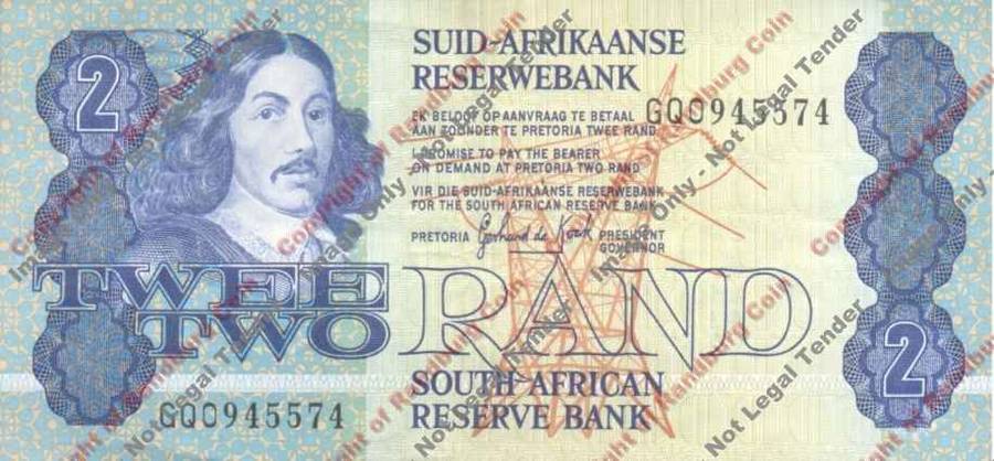 *#* GPC De Kock 3rd Issue - Two Rand Note VF *#*