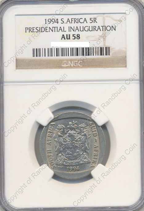 *#* 1994 R5 NGC SLABBED PRESIDENTIAL INAUGURATION AU 58 *#*