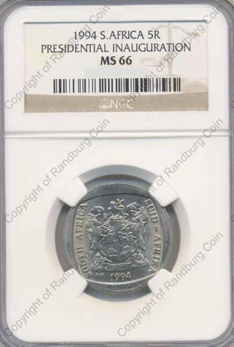 *#* 1994 R5 NGC SLABBED PRESIDENTIAL INAUGURATION MS 66 *#*