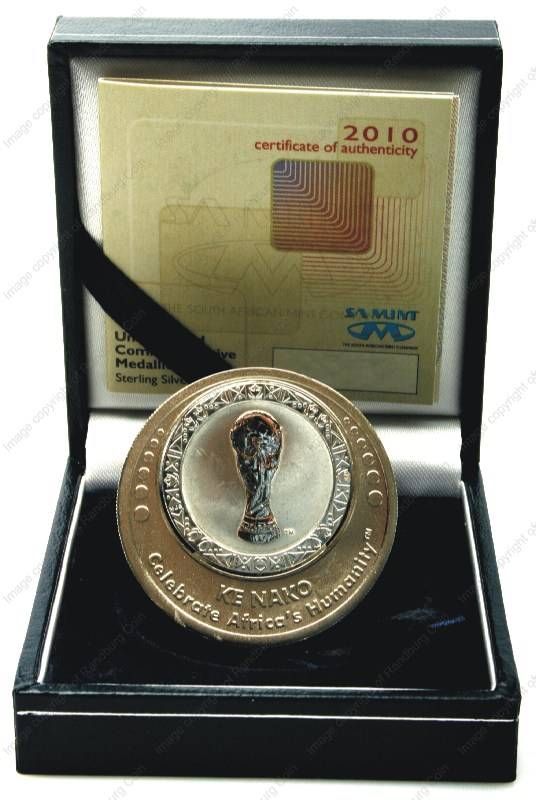 *#*Silver 1oz FIFA 2010 SA World Cup Rotating Medallion *#*