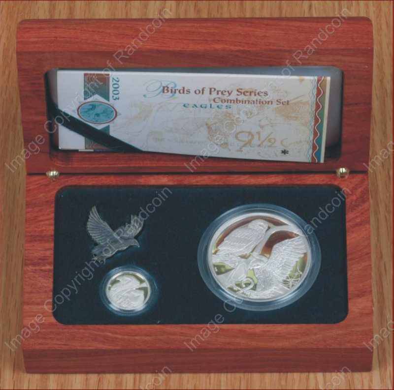 *#* 2003 Silver Combo Set Proof Eagles in Wooden Box mintage 997 *#*
