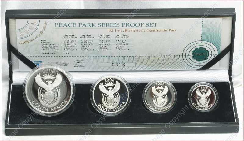 SA_2008_Silve_Proof_Richtersveld_Peace_Park_Box_open_ob