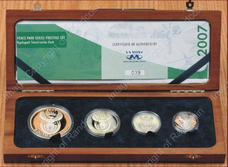 *#* 2007 Silver Prestige Kgalagadi Transfrontier Park Set Mintage 296*#*