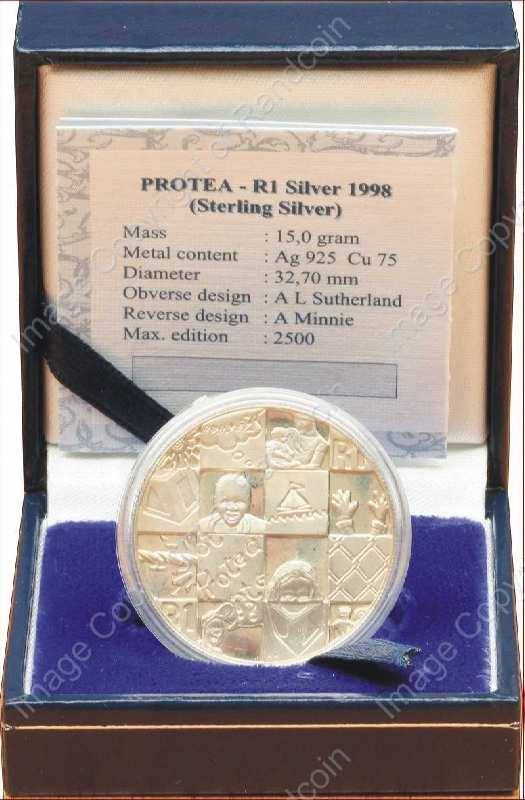 *#* SA Silver R1 Proof 1998 Year of the Child Mintage 1999 *#*
