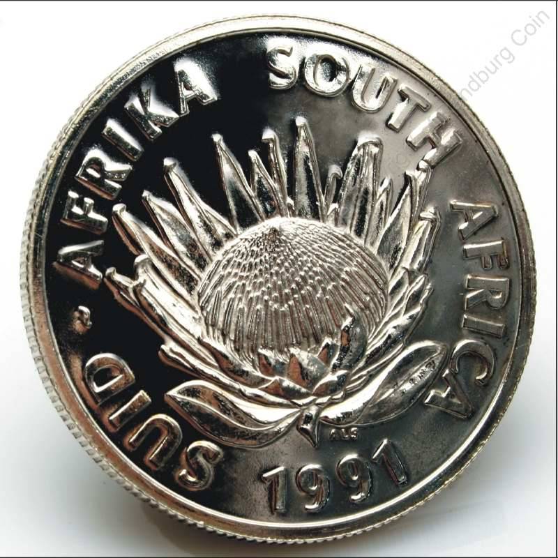 *#* SA 1991 Silver R1 Protea Uncirculated Nursing Mintage 4 901*#*