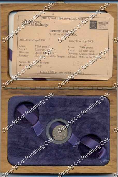 *#* Great Britain 2000 Royal Sovereign Set - Ancient Coin - No Gold *#*