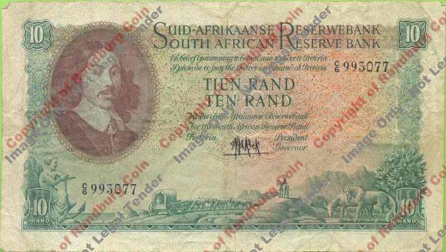 *#* MH DE KOCK - 4th Issue - Ten Rand Afr/Eng - F+/VF *#*