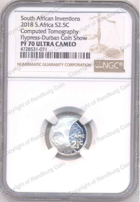2018 Silver Flypress Tickey Cat Scan - DBN Mintmark NGC PF70 Ultra Cameo