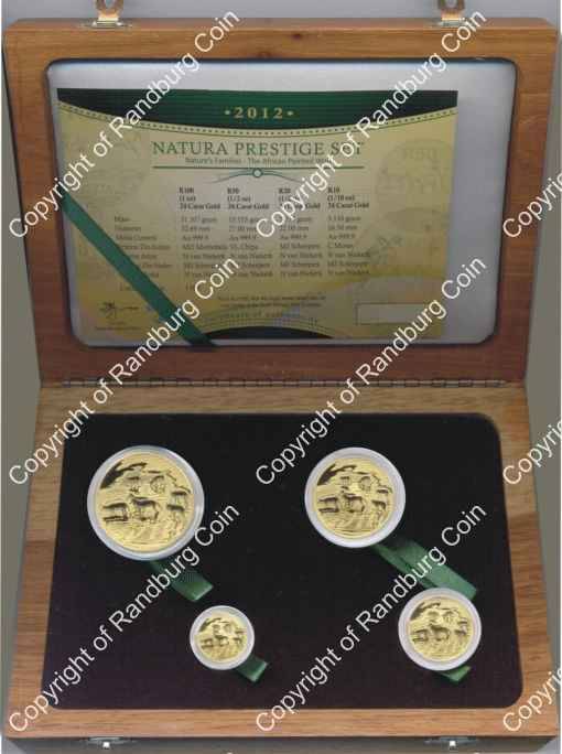 *#* 2012 Gold Natura Painted Wolf Prestige Set - Mintage 341 *#*