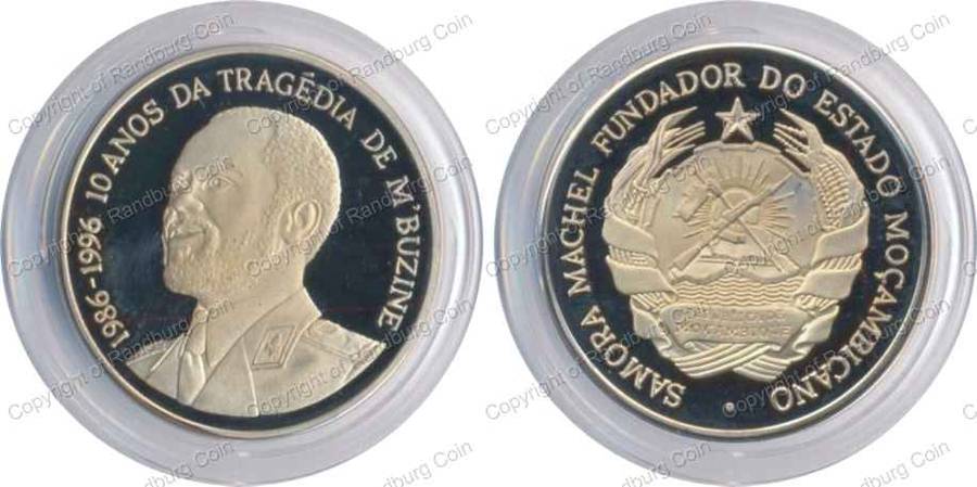 *#* Mozambique 1996 10th Anniversary of Tragic Death of Samora Machel CuNi Medallion*#*