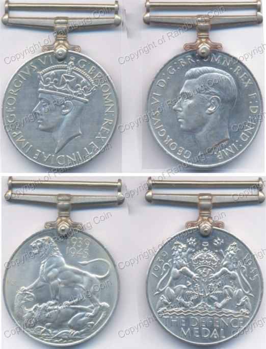 *#* WW2 The Defence and the War Medals (no Names) *#*