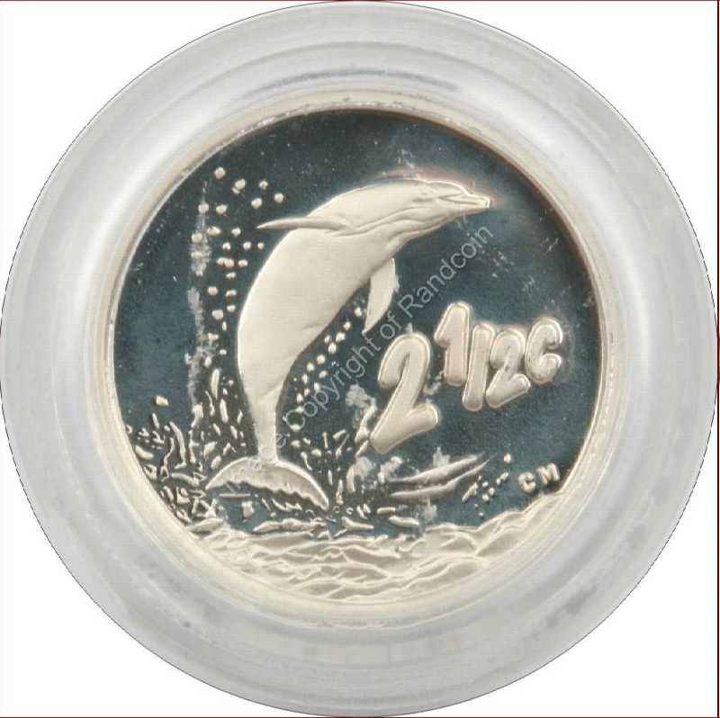 2001_Silver_2_Half_cent_Dolphin_coin_rev