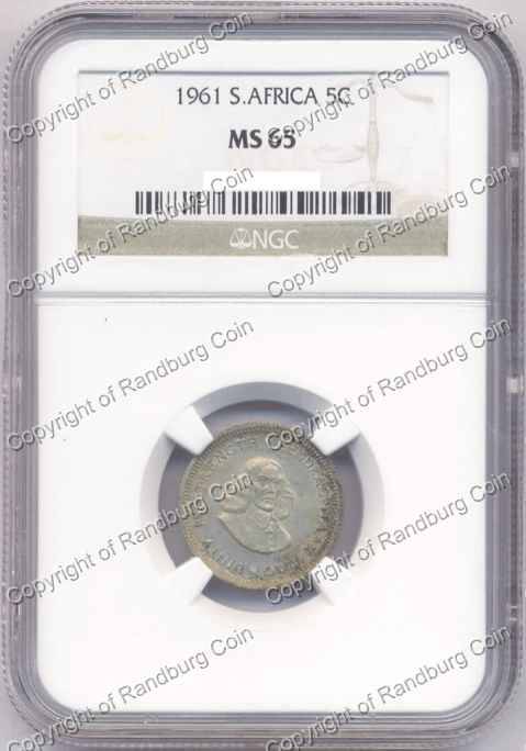 *#* 1961 5 CENT NGC SLABBED MS 65 *#*