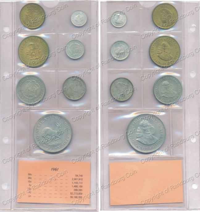 *#* 1961 RSA 1st Decimal Issue Coins *#*