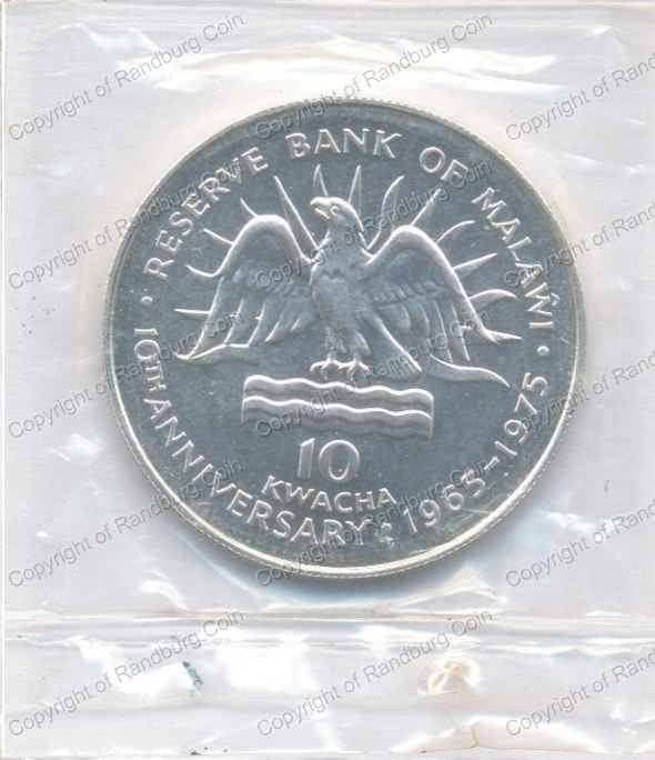 Malawi_1975_Silver_10_Kwacha_10th_Anniv_rev