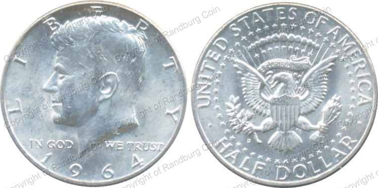 *# USA - 1964 Silver (.900 - 12.5gr) Kennedy Half Dollar *#**