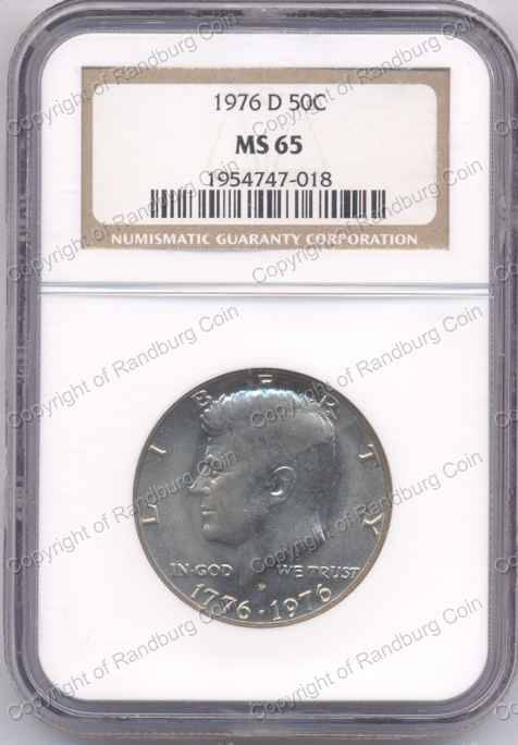 *#* USA 1976 Kennedy Bi-Centennial Half Dollar - NGC MS 65 *#*