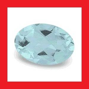 AQUAMARINE - AQUA BLUE OVAL FACET - 0.44cts
