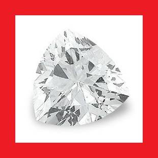 CUBIC ZIRCONIUM - TOP DIAMOND WHITE TRILLIANT FACET - 2.15cts