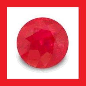 RUBY (Natural Madagascar) - Deep Red Round Facet - 0.225cts
