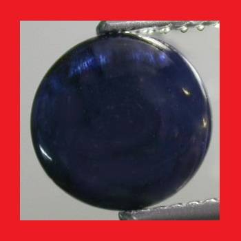 Natural Sapphire  - Midnight Blue Round Cabochon - 4.930cts