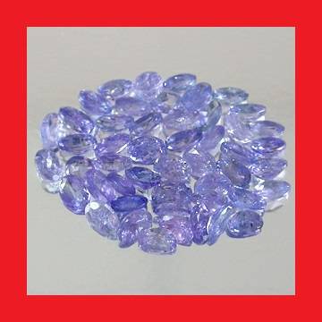 TANZANITE PARCEL - 50 x OVAL FACET - 8.67cts