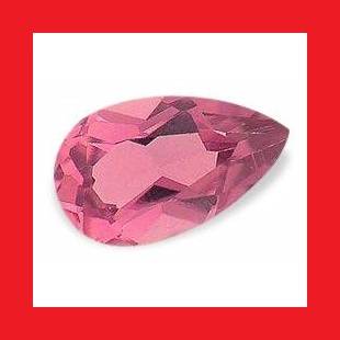 TOURMALINE - RICH PINK PEAR FACET - 0.110cts