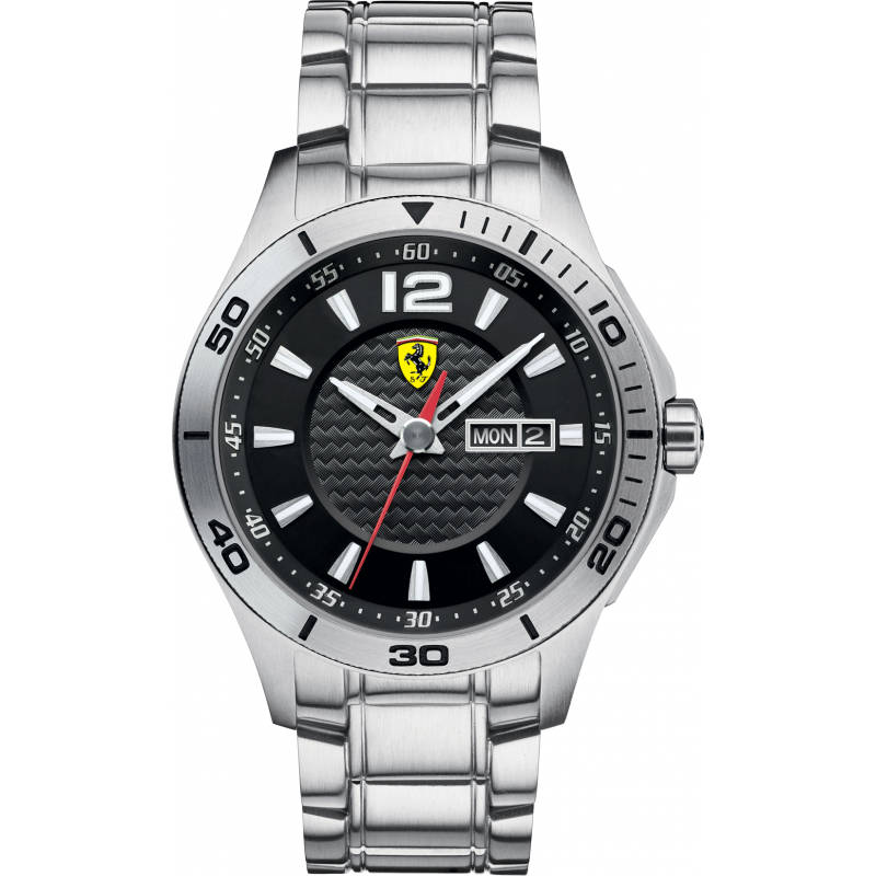 Ferrari Men's 0830094 Scuderia Analog Display Quartz Silver Watch