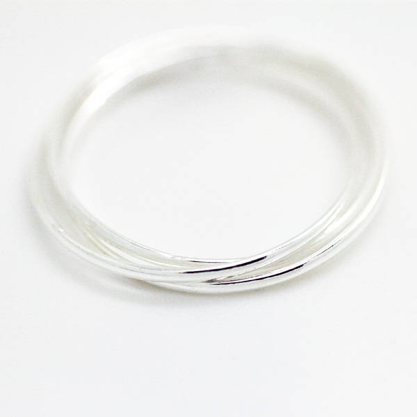 Sterling Silver Dainty Russian Band Rings - Us-ring-size-6-51-9mm-l12