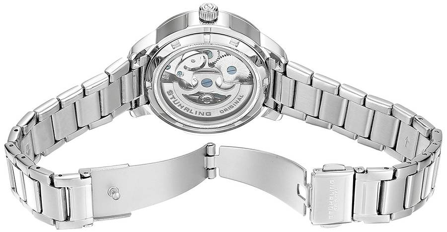 STUHRLING ORIGINAL Women's AUTOMATIC Lady Perle Crystal Watch  BRAND NEW + BOX + PAPERWORK