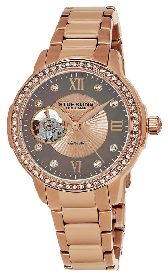 STUHRLING ORIGINAL Women's AUTOMATIC Lady Perle 491 Watch  BRAND NEW + BOX + PAPERWORK