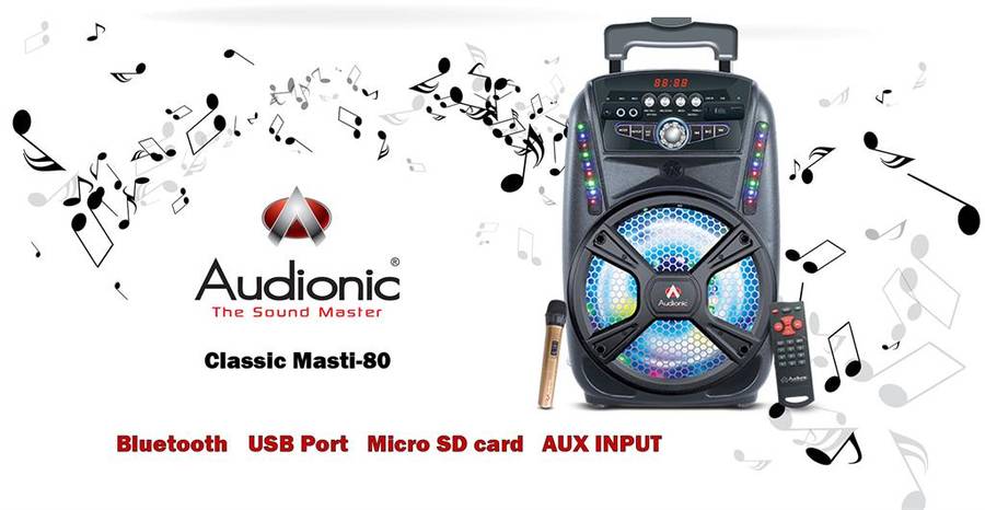 Audionic Classic Masti 80 Trolly Wireless Speaker System