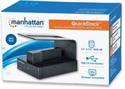 Manhattan QuickDock&trade; SuperSpeed USB 3.0-Transfer rates: up to 5 Gbps-Single insertion slots ac