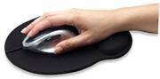 Manhattan Wrist-Rest Mouse Pad Black, Retail Box , No warranty