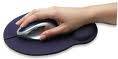 Manhattan Wrist-Rest Mouse Pad Blue, Retail Box , No warranty