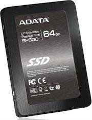 ADATA Premier Pro SP600 ASP600S3-64GM-C 2.5" 64GB SATA III MLC Internal Solid State Drive (SSD), Ret