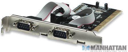 Manhattan Serial PCI Card 2 External DB9 Ports