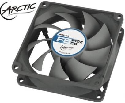 Arctic F8 PWM CO case fan with DBL Ball Bearing