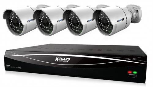KGuard 8 Channel HD Series + 4 Cameras Combo Kit