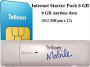 DLink 3G USB Dongle +Telkom 6GB Data Bundle - 21Mbps HSPA+ USB Adaptor 2100Mhz single band( support