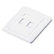 NetiX / UniQue Face Plate Dual Port with Shuttle, Retail Box, No Warranty