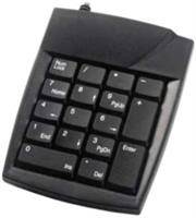 UniQue Numeric USB Keypad -19Key,Ultra Slim and Lightweight-Black , Retail Box , 1 year Limit warran