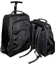 Promate VoyageDuo-15.6" Multi-Attitude 2-in-1 Backpack and Trolley Bag-Suitable for all laptops 15.6