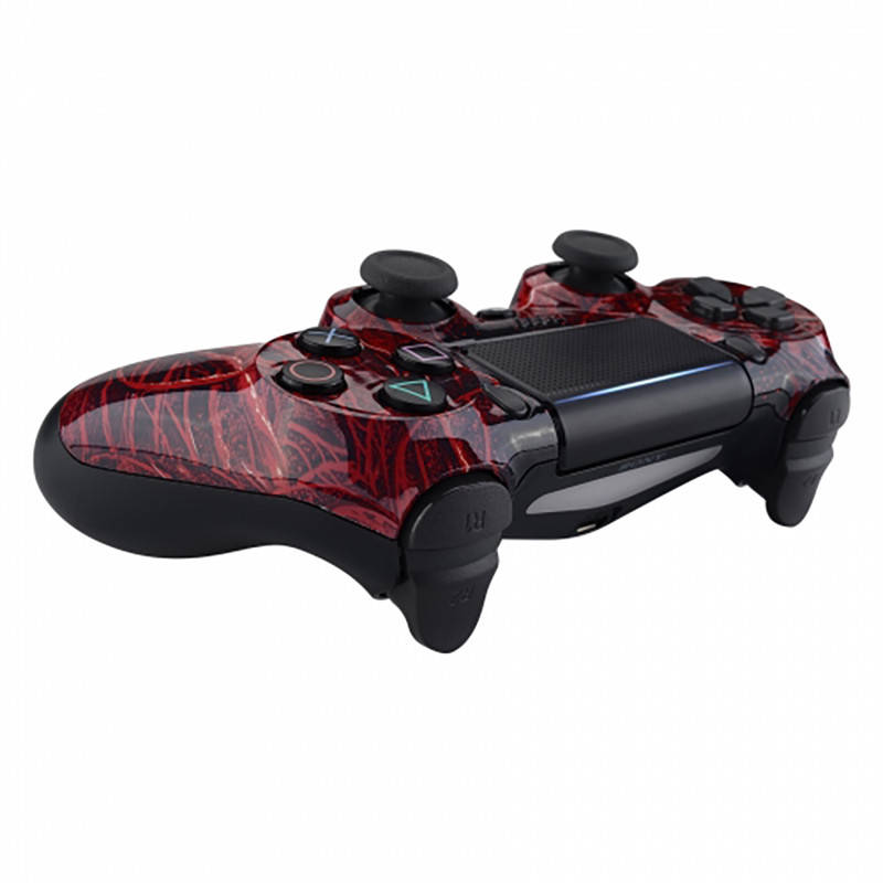 PS4 Dualshock 4 V2 Front Faceplate Art Series Glossy Blood Purgatory