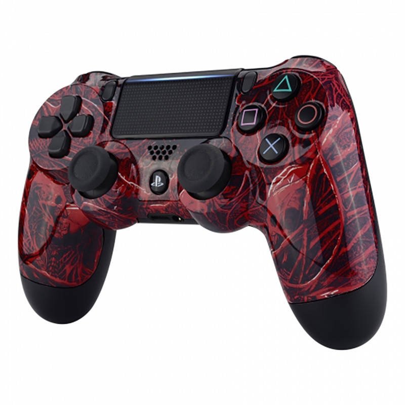 PS4 Dualshock 4 V2 Front Faceplate Art Series Glossy Blood Purgatory