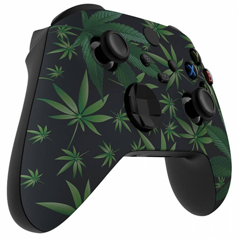 XBOX SERIES S/X Controller Front Faceplate Art Series Soft Touch Green Weeds