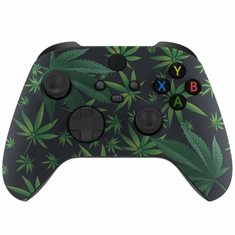 XBOX SERIES S/X Controller Front Faceplate Art Series Soft Touch Green Weeds